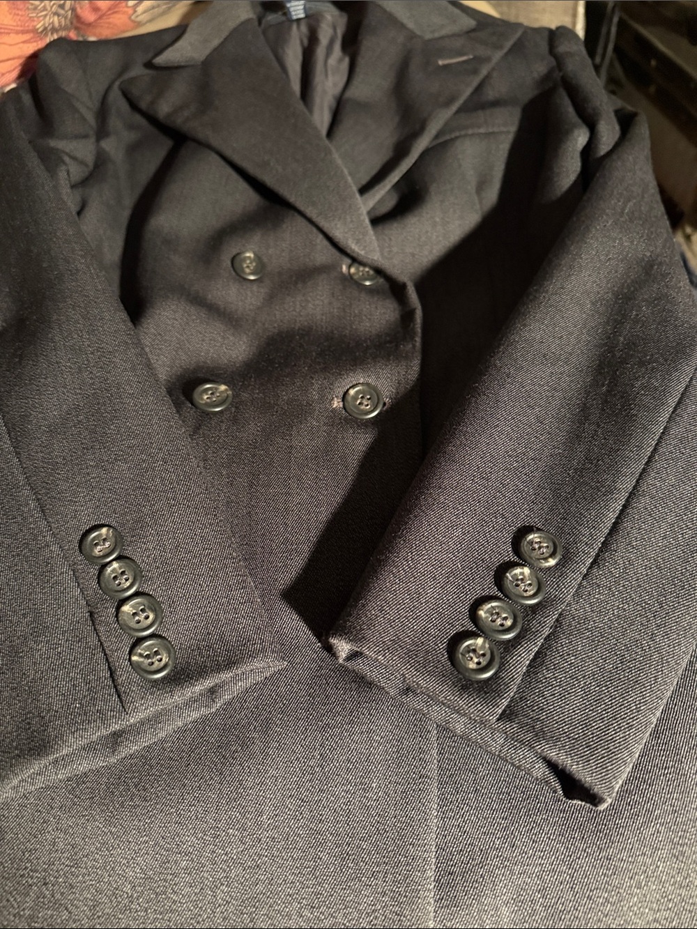 Vintage Ralph Lauren Wool Frock Coat 6 USA Double Breasted Equestrian - Picture 4 of 8